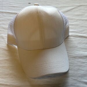 C.C White Mesh Trucker Hat